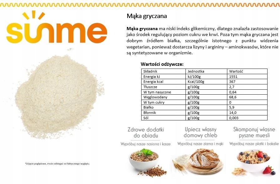 Mąka gryczana 0,5 kg