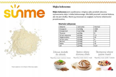 Mąka kokosowa 1 kg Mąka kokosowa 1 kg