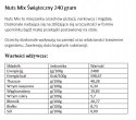 Nuts-Mix świąteczna mieszanka orzechów 240 gramów Nuts-Mix świąteczna mieszanka orzechów 240 gramów
