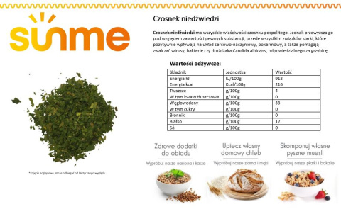 Czosnek niedźwiedzi 100 gram Czosnek niedźwiedzi 100 gram