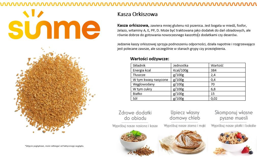 Kasza Orkiszowa 1 kg Kasza Orkiszowa 1 kg