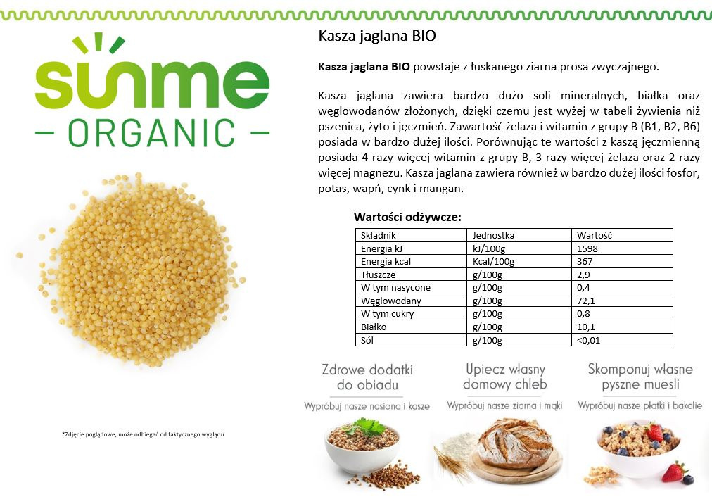 Kasza jaglana BIO 1 kg Kasza jaglana BIO 1 kg