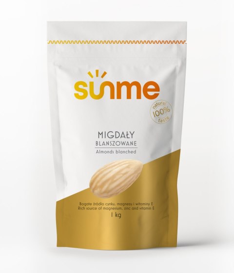 Migdały całe blanszowane 1 kg Migdały całe blanszowane 1 kg