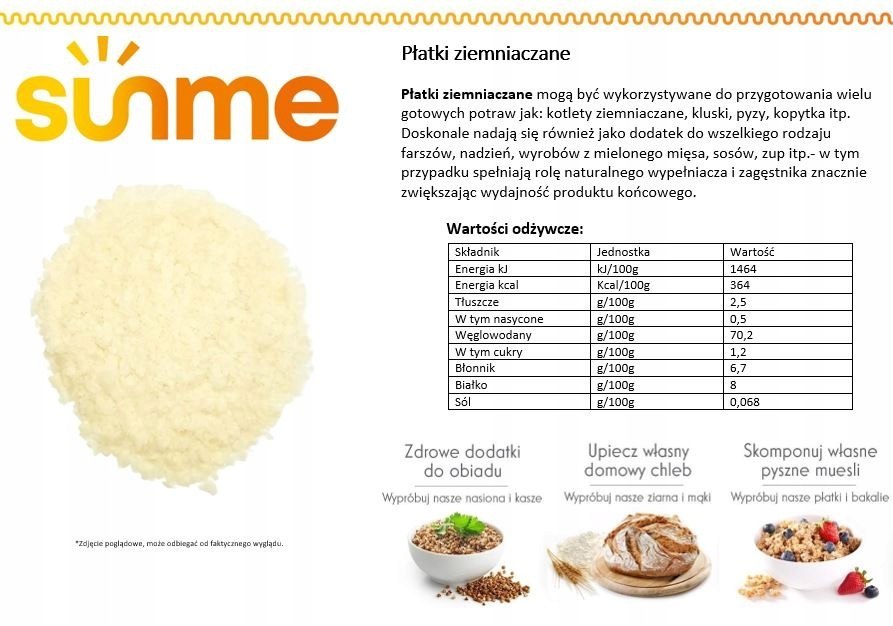 Płatki ziemniaczane 0,5 kg Płatki ziemniaczane 0,5 kg
