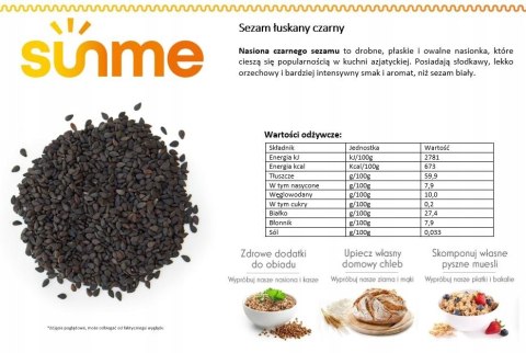 Sezam czarny 1 kg Sezam czarny 1 kg
