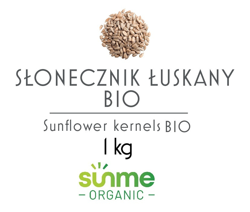Ziarno słonecznika łuskane BIO 1 kg Ziarno słonecznika łuskane BIO 1 kg