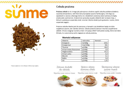 Cebula prażona 1 kg Cebula prażona 1 kg