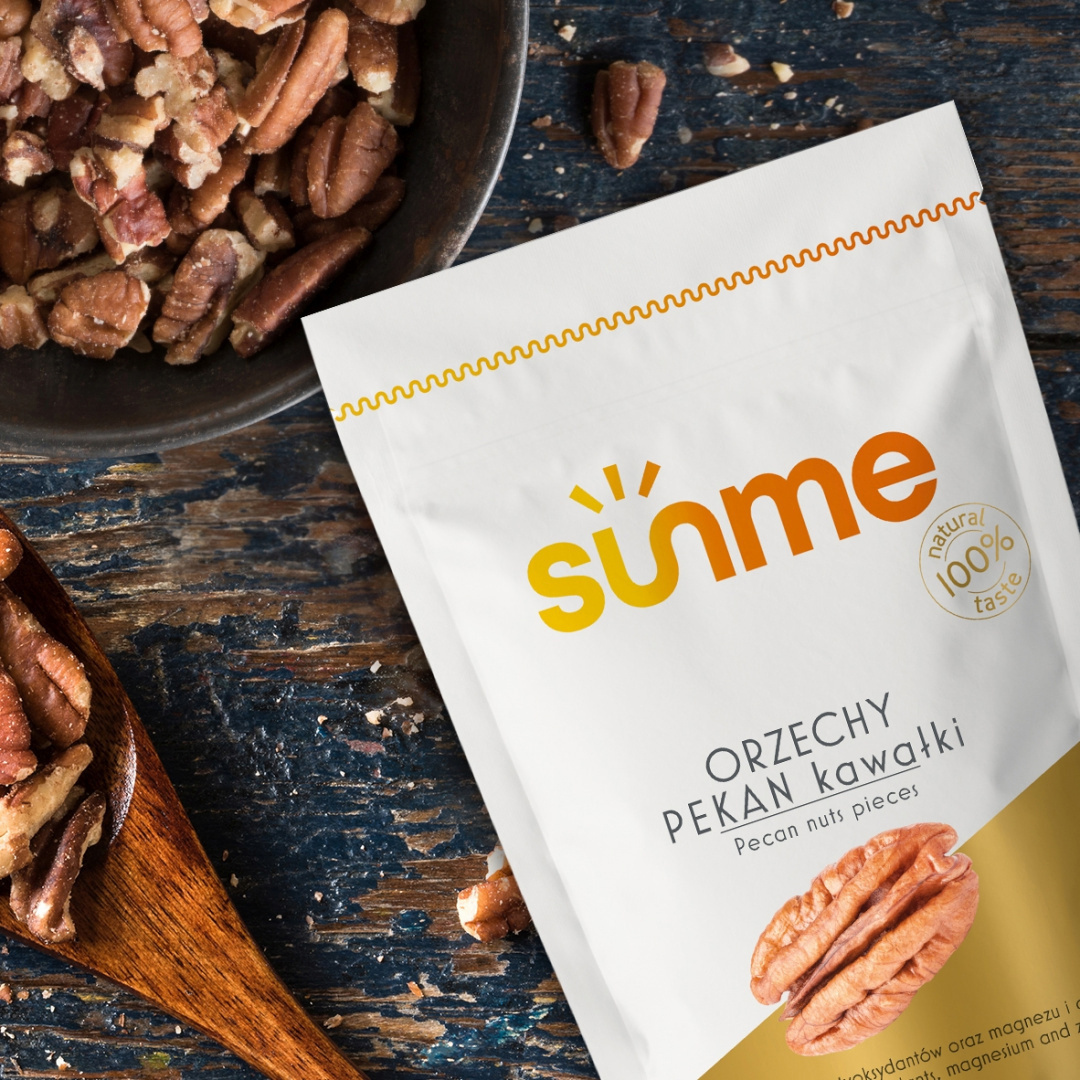 Orzechy Pecan (Pekan) Naturalne kawałki 250 gram Orzechy Pecan (Pekan) Naturalne kawałki 250 gram
