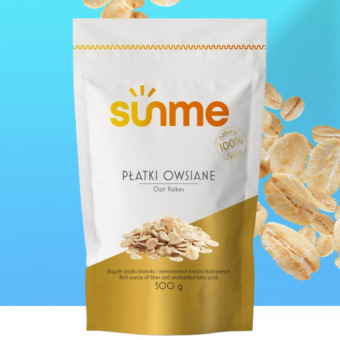 Płatki Owsiane 100% Naturalne 500g Płatki Owsiane 100% Naturalne 500g