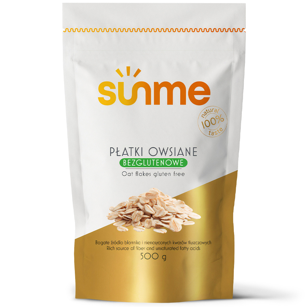 Płatki Owsiane Bezglutenowe 100% Naturalne 0,5 kg Płatki Owsiane Bezglutenowe 100% Naturalne 0,5 kg