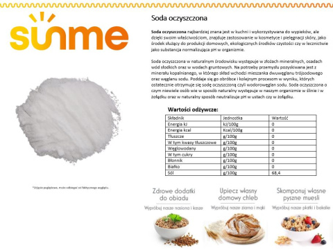 Soda oczyszczona 250 gram Soda oczyszczona 250 gram
