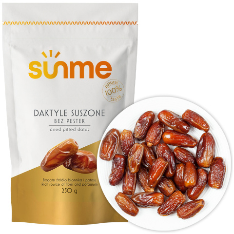 Daktyle Suszone bez pestek 250 gram Daktyle Suszone bez pestek 250 gram