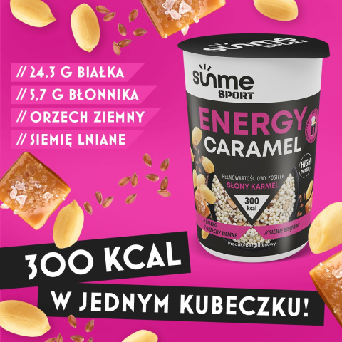 Pełnowartościowy posiłek SUNME SPORT Słony Karmel Pełnowartościowy posiłek SUNME SPORT Słony Karmel