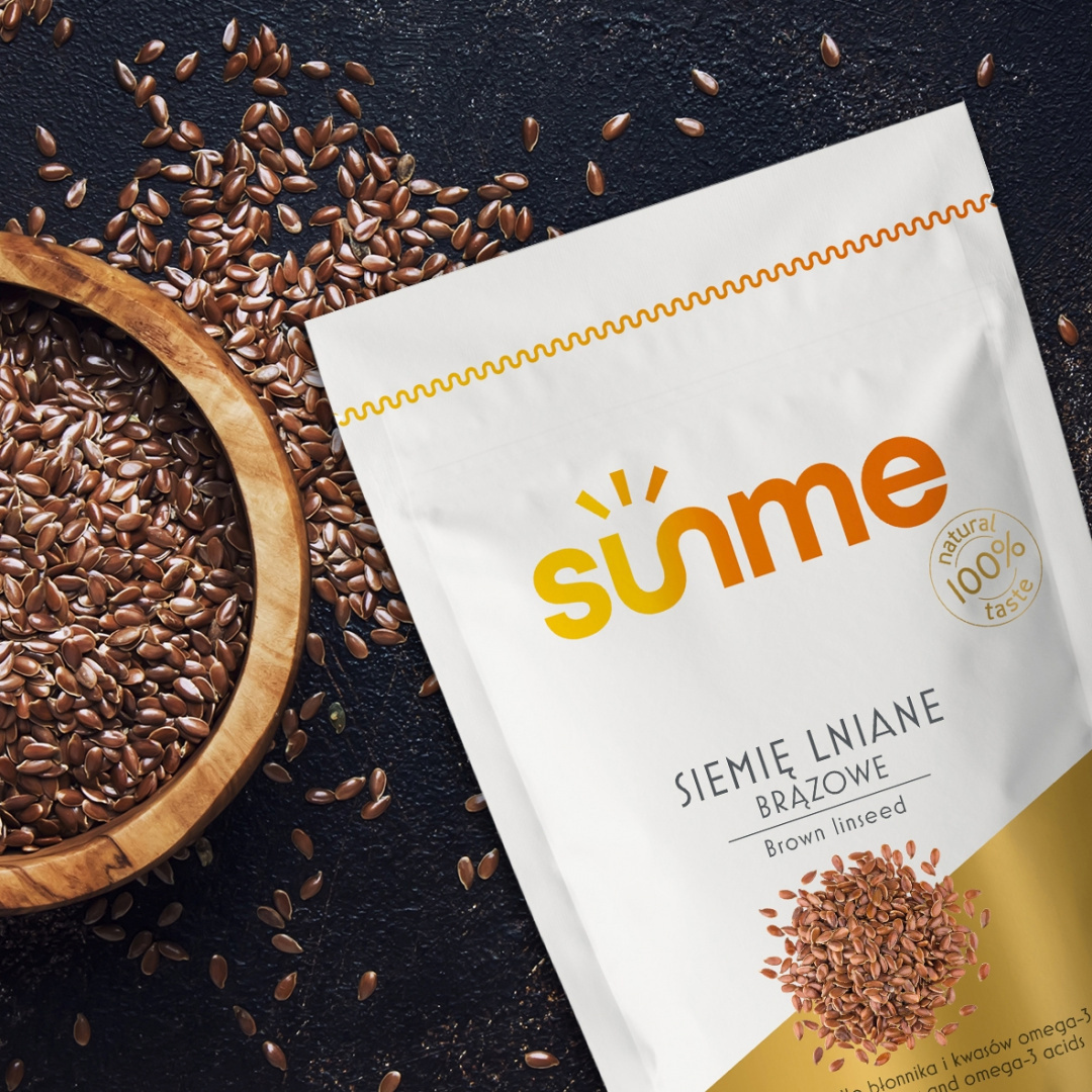 Siemię Lniane brązowe Naturalne 500 g Siemię Lniane brązowe Naturalne 500 g