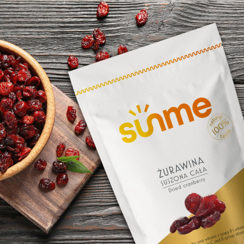 Żurawina Suszona cała 500 g Żurawina Suszona cała 500 g