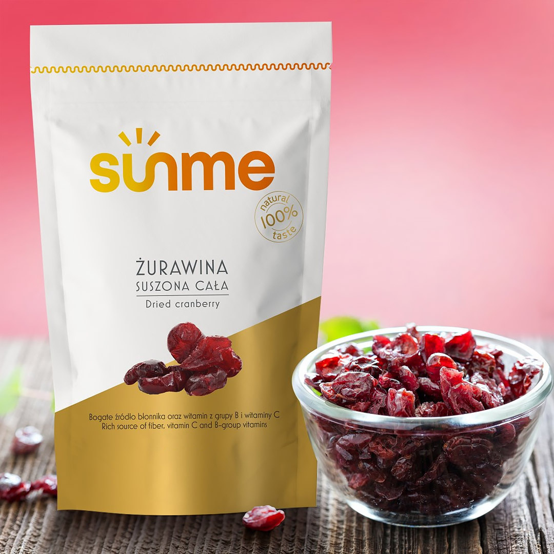 Żurawina Suszona cała 1 kg Żurawina Suszona cała 1 kg