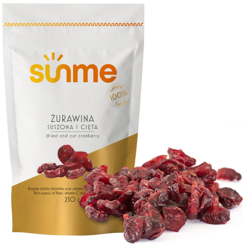 Żurawina Suszona cięta 250 g Żurawina Suszona cięta 250 g