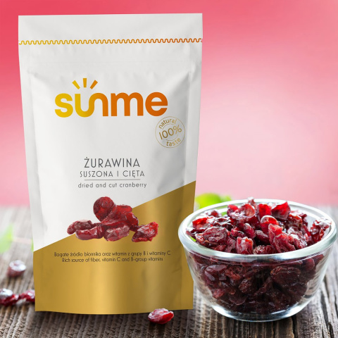 Żurawina Suszona cięta 250 g Żurawina Suszona cięta 250 g