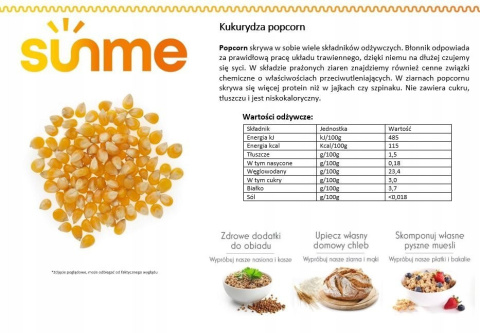 Kukurydza na Popcorn 5 kg Kukurydza na Popcorn 5 kg