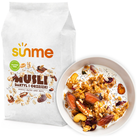 Musli Bezglutenowe Daktyl i Orzeszki 5 kg Musli Bezglutenowe Daktyl i Orzeszki 5 kg
