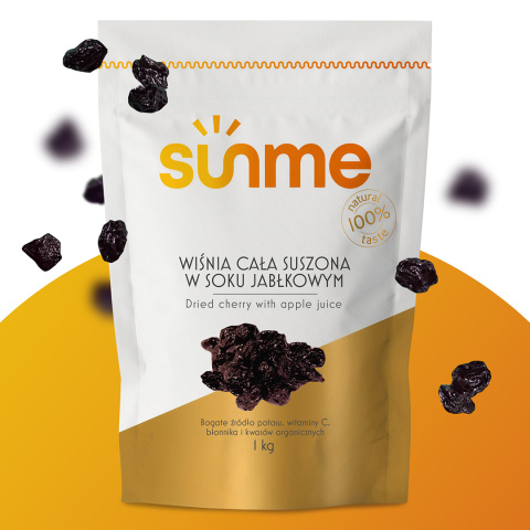 Wiśnie suszone w Soku Jabłkowym 1 kg Wiśnie suszone w Soku Jabłkowym 1 kg