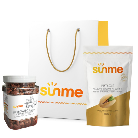 Zestaw upominkowy Dzień Nauczyciela - Pistacje prażone solone i Prażone solone nerkowce
