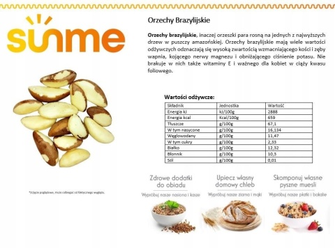 Orzechy Brazylijskie 130 gram Orzechy Brazylijskie 130 gram