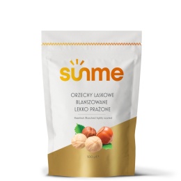 Orzechy Laskowe Blanszowane lekko prażone 500 gram