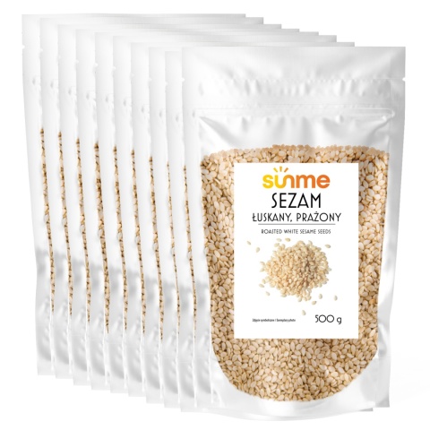 Sezam Biały Prażony 5kg (Zestaw 10 x 500g)