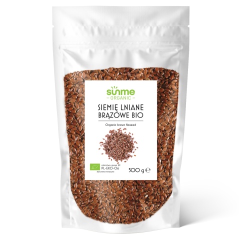 Siemię Lniane brązowe BIO 500 g