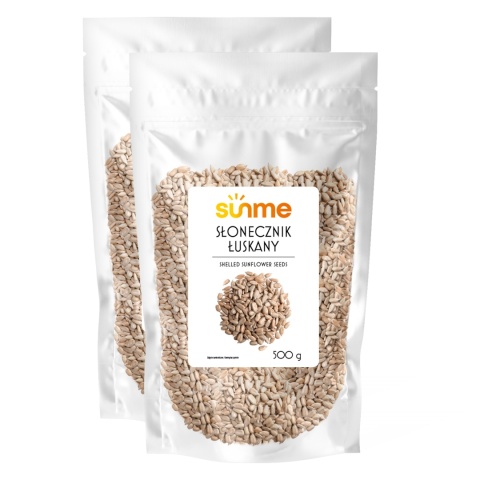 Słonecznik Łuskany 1 kg (Zestaw 2 x 500g)