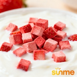 Sunme Truskawki liofilizowane 100 g chrupiące owoce bez cukru