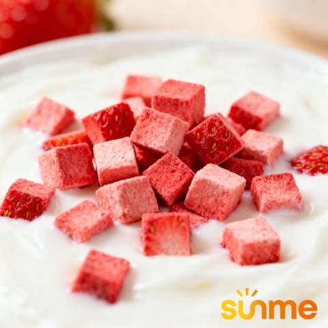 Sunme Truskawki liofilizowane 100 g chrupiące owoce bez cukru