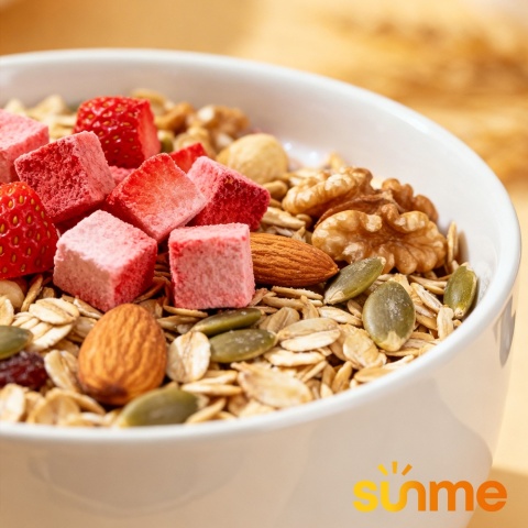 Sunme Truskawki liofilizowane 100 g chrupiące owoce bez cukru