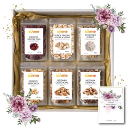 Sunme Zdrowy Zestaw Prezent na Dzień Kobiet bakalie w pudełku