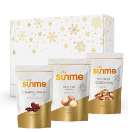 Zestaw Świąteczny Wyjątkowy Prezent Mieszanka orzechowa, orzechy makadamia, żurawina suszona