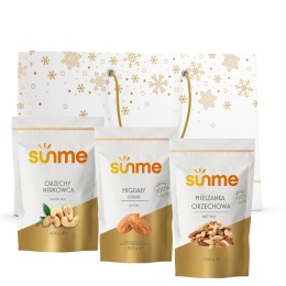 Zestaw Świąteczny Wyjątkowy Prezent Orzechy nerkowca, mieszanka orzechowa, migdał łuskany