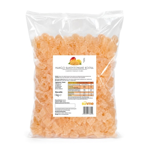 Sunme Mango kandyzowane kostka owoce suszone do deserów mięs sałatek 1kg
