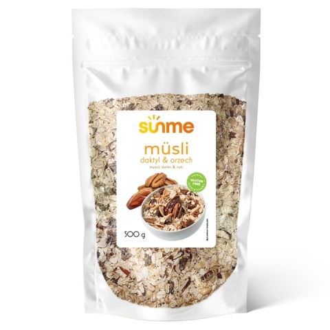 Sunme Musli bezglutenowe daktyl orzechy 500 g