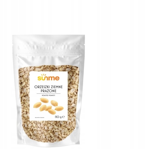 Sunme Orzeszki ziemne prażone bez soli 130 g zdrowa przekąska