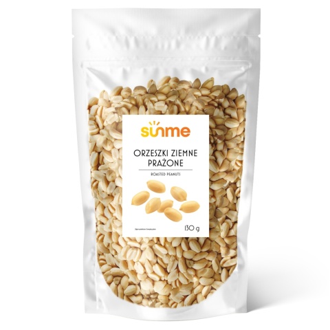 Sunme Orzeszki ziemne prażone bez soli 130 g