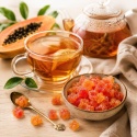 Sunme Papaja kandyzowana kostka suszona owoce do deserów lodów gofrów 1kg