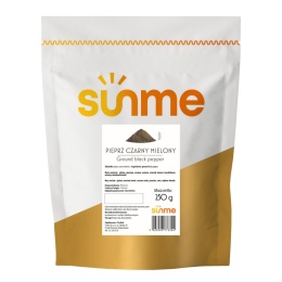 Sunme Pieprz czarny mielony 250 g - aromatyczna przyprawa