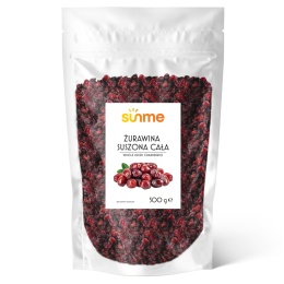 Sunme Żurawina suszona 500 g owoce suszone
